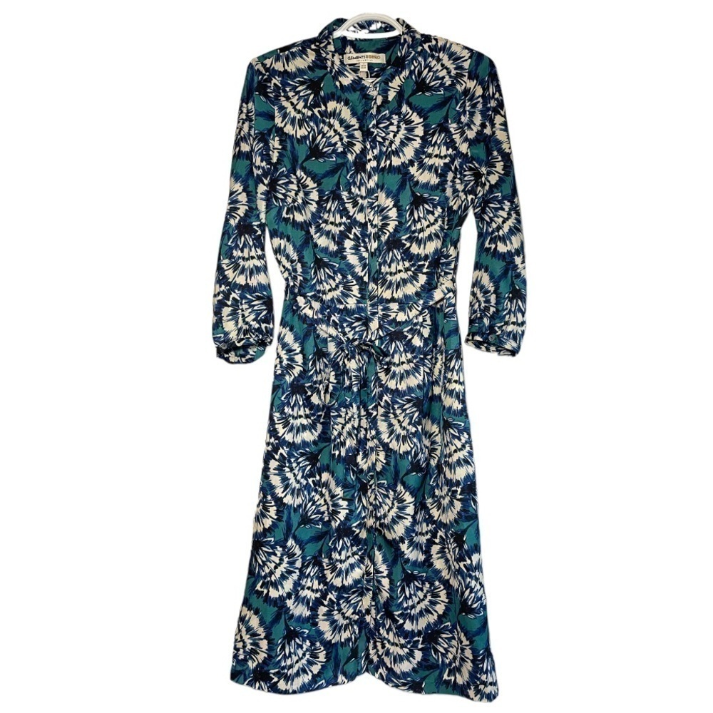𝅺NWOT CLEMENTS RIBEIRO PORTOBELLO BELTED DRESS SIZE S